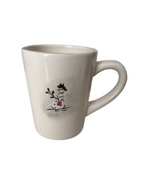 Williams Sonoma Holiday Snowman Holly Mug